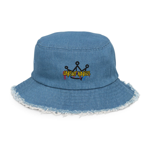 “Drippin” denim bucket hat